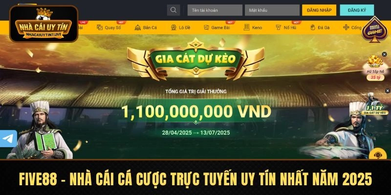 FIVE88 – Nhà Cái Cá Cược Trực Tuyến Uy Tín Nhất Năm 2026
